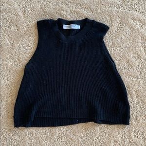 Black Cropped Sweater